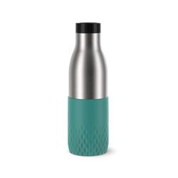 Tefal Drinkfles 0,5 l, roestvrij staal 18/10, luchtdicht, siliconen hoes, ergonomisch, houdt dranken 12 uur warm en 24 uur koud, vaatwasmachinebestendig, Bludrop Sleeve groen N3110610