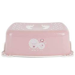 Bieco kinderkrukje schaap, antislipfunctie | één trede, hoogte 14cm | afmeting 42x28cm | krukje kinderen | krukje kinderen badkamer | krukje kinderen 2 treden | krukje kinderen badkamer