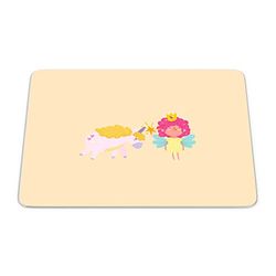 Bonamaison, Tapis de Souris Rectangle Imprimé Numériquement, Fond Antidérapant, pour Bureau et Maison, Taille: 22x18cm