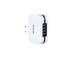 Watio Wave Chargeur - Chargeur Mural et de Voyage avec 4 Ports USB, 6,8 A, Couleur Blanche, idéal pour Charger Plusieurs appareils simultanément. *