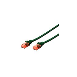 ewent Network Patch Cable Cat 6 U/UTP, AWG 24/7, 2 RJ45 Connectors green