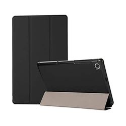 Cool fodral för Lenovo Tab M10 HD 2nd Gen (TB-X306) Konstläder slät svart 10,1 tum