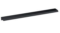 nuie H225 Modern Bathroom Furniture Finger Pull Handle, 300mm, Matt Black