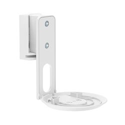 PureMounts Soporte de Altavoz para Sonos Era 100, Soporte de Pared para Altavoz con gestión de Cables, Giratorio +/-45°, inclinable 0/-18°, Capacidad de Carga de 3 kg, Blanco