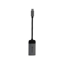 Verbatim 49143 USB-C naar HDMI 4K-adapter - Voor het aansluiten van laptops, MacBooks op een projector of monitor, grijs