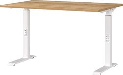 Germania Bureau 7910-242, en Chêne de Navarra repro/Blanc, réglage de la Hauteur Moyenne, 120 x 91 x 80 cm (LxHxP)