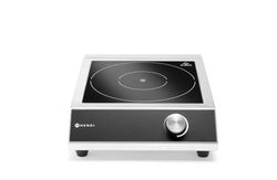 HENDI Cocina de inducción modelo 3500 M - Kitchen Line - 230V / 3500W - 327x425x(H)100 mm (Paquete de 10)