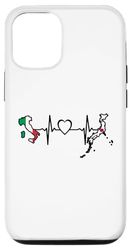 iPhone 13 Pro Italian Japanese Flag - Japan Italy Heartbeat Case