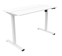 YULUKIA Bureau réglable en Hauteur, 116 cm (H) 120 cm (l) 60 cm (P)