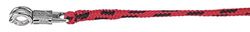 KERBL Classic Longe Mousqueton Anti-Panique pour Cheval Rouge/Noir