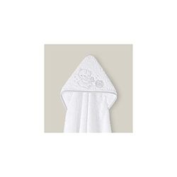 Płaszcz do kąpieli dla niemowląt · HONEY BEAR biały szary · 1x1 m · 100% BAWEŁNA