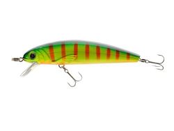 Abu Garcia Tormentor Esca galleggiante - Disponibile in più misure, ottimale per trote, persici, lucci, lucioperca, spigole e salmoni, azione seducente con colori vivaci, verde arancio 9 cm