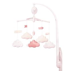 Música móvil cuna | Rosa Lirio Polvido | Cuna móvil | Decoración de la habitación del bebé | Regalo nacimiento | Sauthon
