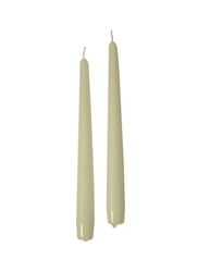 Cereria di Giorgio Risthò Velas cónicas para candelabro, cera de parafina, creme, 2,2 cm, 10