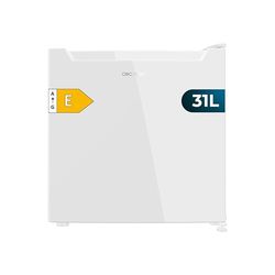 Cecotec Mini Fridge Freezer 31L Bolero CoolMarket TT 31 Dual White E. Minibar avec Fonction Réfrigérateur ou Congélateur, Hauteur 49,6cm et Largeur 47,4cm, Commande Mécanique, Blanc.