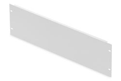 DIGITUS 19" blind cover plate - 4U - cover for network & server cabinets - rack cover - incl. mounting material - sheet steel - powder-coated - grey