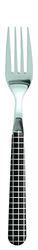 Excelsa Enjoy Fourchette Carreaux, Acier Inoxydable, Noir