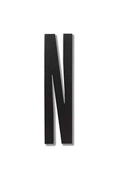 Design Letters Lettre A-Z-N en Bois Noir, Taille Unique