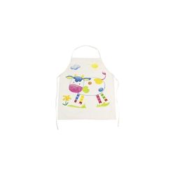 Goki 58638 Schort, Fair Trade, effen, wit, 3,94 x 3,94 x 1,97