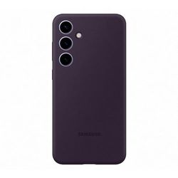 Samsung Silicone Case cover morbida colorata per Galaxy S24+, Dark Violet