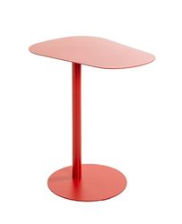 HAKU Möbel Bijzettafel rood, metaal - Maat: B 53 cm x H 60 cm x D 38 cm, Stijl: Modern