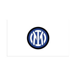 Licensed Decor FC Internazionale Milano - Adesivi murali in vinile, misura media, 100 x 60 cm, stemma su sfondo bianco