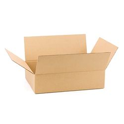 ONLY BOXES Pack 25 Cajas de Cartón para envíos Almacenamiento Paquetería, Canal Simple Reforzado, Caja almacenaje, Dimensiones: 40x30x10 cm, Caja cartón con solapa