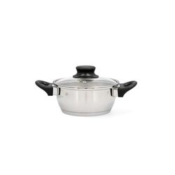 HABITAT QD Casserole en acier inoxydable 18 x 8,5 cm