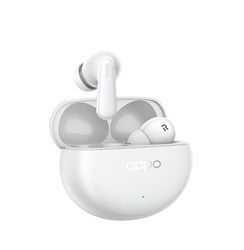 OPPO Enco Air4 Pro True Wireless, 44 h pracy, tytanowy sterownik 12,4 mm, Bluetooth 5.4, sterowanie dotykowe, redukcja szumów AI, Android i iOS, IP55, biały