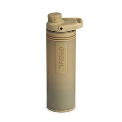 GRAYL UltraPress 500ml waterzuiveraar & filterfles voor wandelen, backpacken, survival, reizen (Desert Tan)