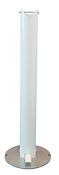 OX Tools OX Bolardo desinfectante de Manos operado con pies de Acero Inoxidable, Plateado, Floor Standing