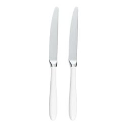 Rockingham Forge - Coltello da dessert in acciaio INOX 18/10, Acciaio Inox 18/10, Weiβ, Set da 2