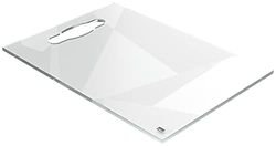 Nobo Mini Lavagna / Blocco Note da Tavolo in Acrilico con Pennarello, Maniglia per il Trasporto Intergrata, Cancellabile a Secco e Senza Cornice, Formato A4, 210 mm x 297 mm - Bianco