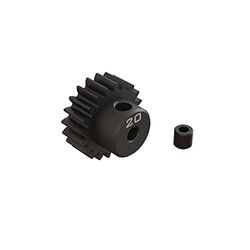 ARRMA ARA311082 20T 0,8 Mod 1/8 "Bore CNC Steel Pinion Gear Grijs/Zilver