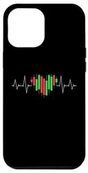 Coque pour iPhone 15 Plus Trader Heartbeat Crypto Trading Pulse Line EKG Bougeoirs