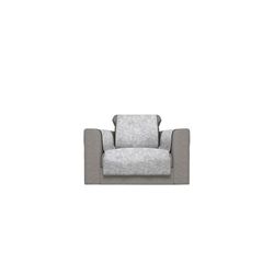 Italian Bed Linen Glamour Housse de canapé antidérapante en Polyester, fabriquée en Italie, Gris Clair, 1 Platz