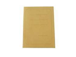 Alevar Cartellina 3 Lembi con Stampa in Cartoncino Manilla 200 gr, 100% Carta Riciclata, Formato 25x33 cm, Colore Giallo, Confezione da 50 Pezzi