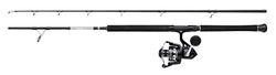 PENN Pursuit IV Boat Combo, Fishing Rod and Reel Combo, Spinning Combos, Sea - Boat Fishing, Saltwater Boat or Kayak Fishing - Cod, Bass, Wrasse, Rays, Flatfish, Unisex, Black Silver, 2.13m |20-30lb