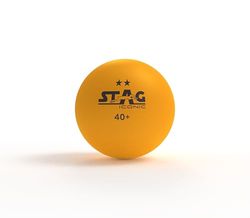 STAG ICONIC 2 Star Table Tennisbollar | Färg: Orange | Storlek: 40 mm | Material: Plast | Avancerad High Performance | Hållbar Seam Construction | Spin & Control för träning och Tournaments | 6-pack