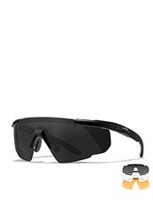 Wiley X Saber Advanced Smoke Grey Clear Light Rust Lens Matte Zwart