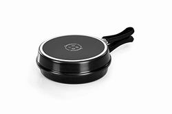 Barazzoni 80215642080 Girafrittatata i Acciaio, Diametro 20 cm, i Acciaio, Manico i Bakelite, Nero
