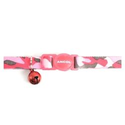 Ancol Camouflage Kattenhalsband met veiligheidsgesp Roze