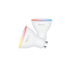 Trust WiFi GU10 Lampadina Smart Multicolore, Compatibile con Alexa e Google Nest, Faretto LED, Hub non Necessario, 2.4GHz Lampada WiFi, Luce LED Fredda e Calda, Bianca e Multicolore - 2 Pezzi