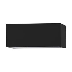 Eglo Spongano, Lampada da parete LED per esterni, applique, illuminazione esterna, lampada per esterni rettangolare in alluminio colore antracite e vetro trasparente, luce bianca calda, IP65