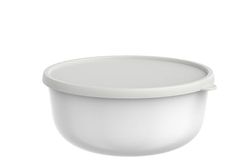 Mepal - Recipientes microondas Lumina - Recipientes alimentarios con tapa aptos para la nevera, el congelador, horno de vapor, microondas y lavavajillas - Recipiente de cocina - 3000 ml - White