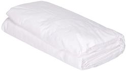Nuit des Vosges 2094428 Cotoval Hoeslaken, effen, katoen, 140 x 190 cm, wit