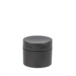 GLOREX 6 1603 202 Barattolo per crema vuoto per cosmetici casa, 30 ml, nero, a doppia parete