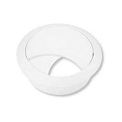 cyclingcolors pasacables 58mm plástico tapa redondo escritorio mesa mueble (blanco)