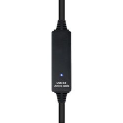 Brightium Cavo USB 3.0 di prolunga con amplificatore, tipo A maschio ad A femmina, lunghezza 15 metri. Ideale per estendere connessioni senza perdere la qualità del segnale.