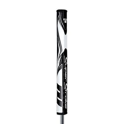 SuperStroke Zenergy Flatso 3.0 Blk/Wht Agarre para Putter, Unisex, Negro/Blanco, Talla única